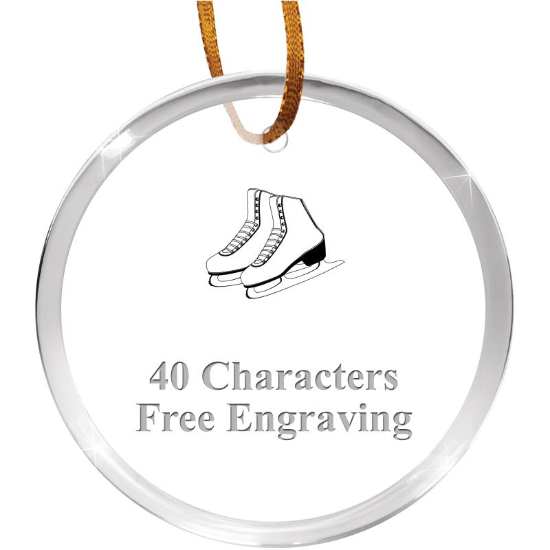 3 1/4" ROUND ACRYLIC ORNAMENT