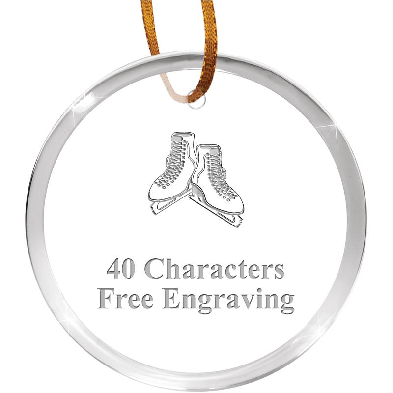 3 1/4" ROUND ACRYLIC ORNAMENT