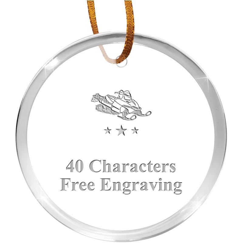 3 1/4" ROUND ACRYLIC ORNAMENT