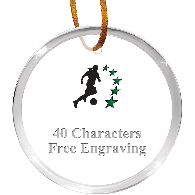 3 1/4" ROUND ACRYLIC ORNAMENT