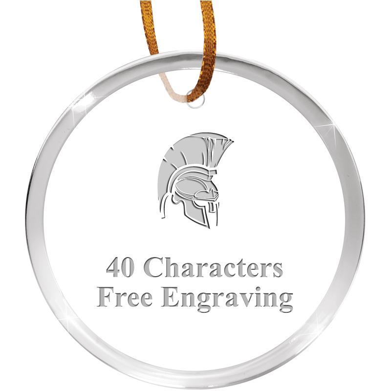 3 1/4" ROUND ACRYLIC ORNAMENT