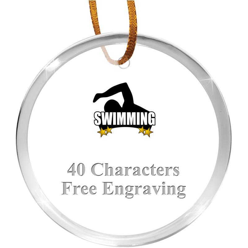 3 1/4" ROUND ACRYLIC ORNAMENT