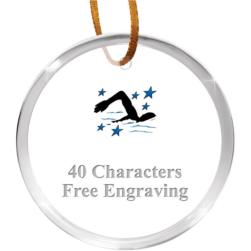 3 1/4" ROUND ACRYLIC ORNAMENT