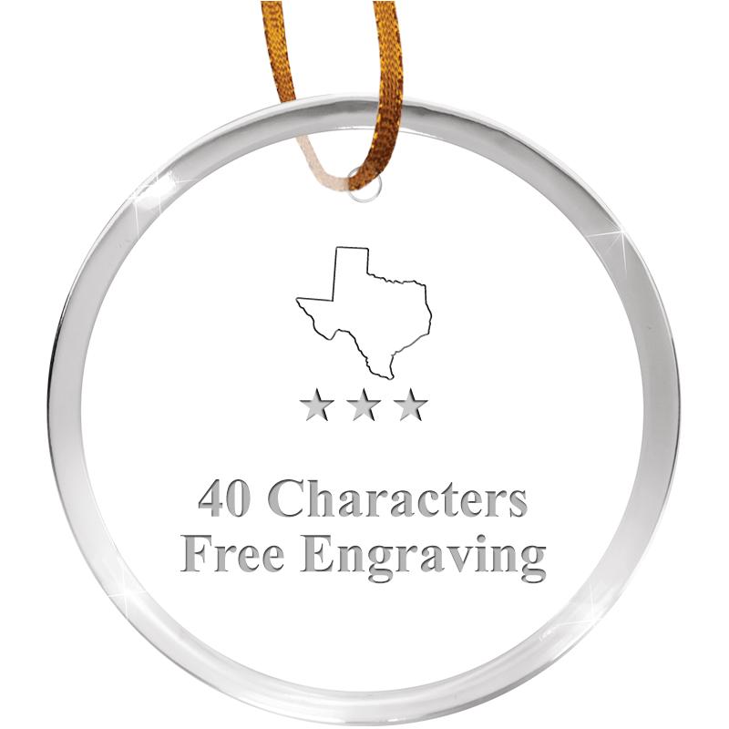 3 1/4" ROUND ACRYLIC ORNAMENT