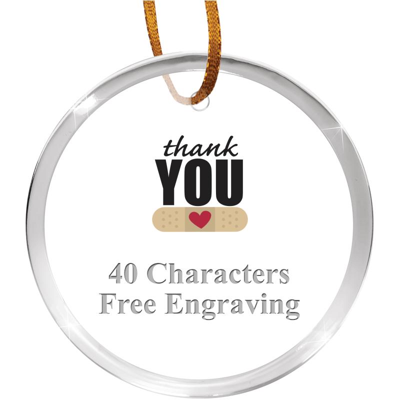 3 1/4" ROUND ACRYLIC ORNAMENT