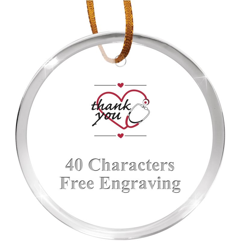 3 1/4" ROUND ACRYLIC ORNAMENT