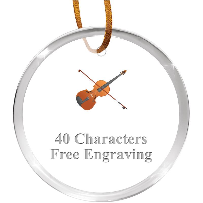 3 1/4" ROUND ACRYLIC ORNAMENT