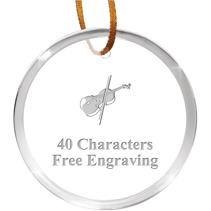 3 1/4" ROUND ACRYLIC ORNAMENT