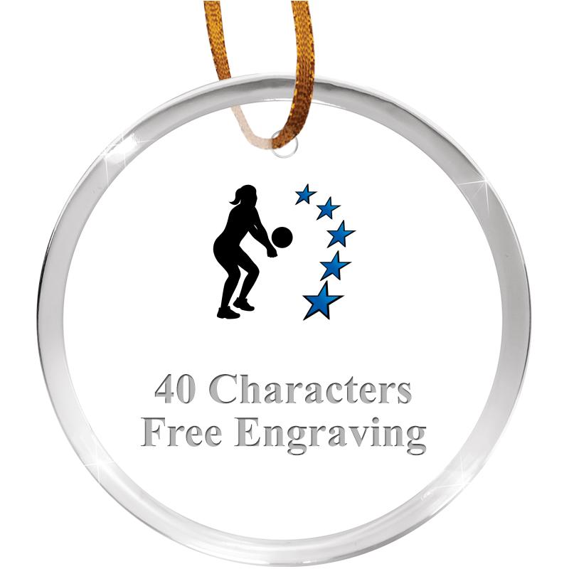 3 1/4" ROUND ACRYLIC ORNAMENT