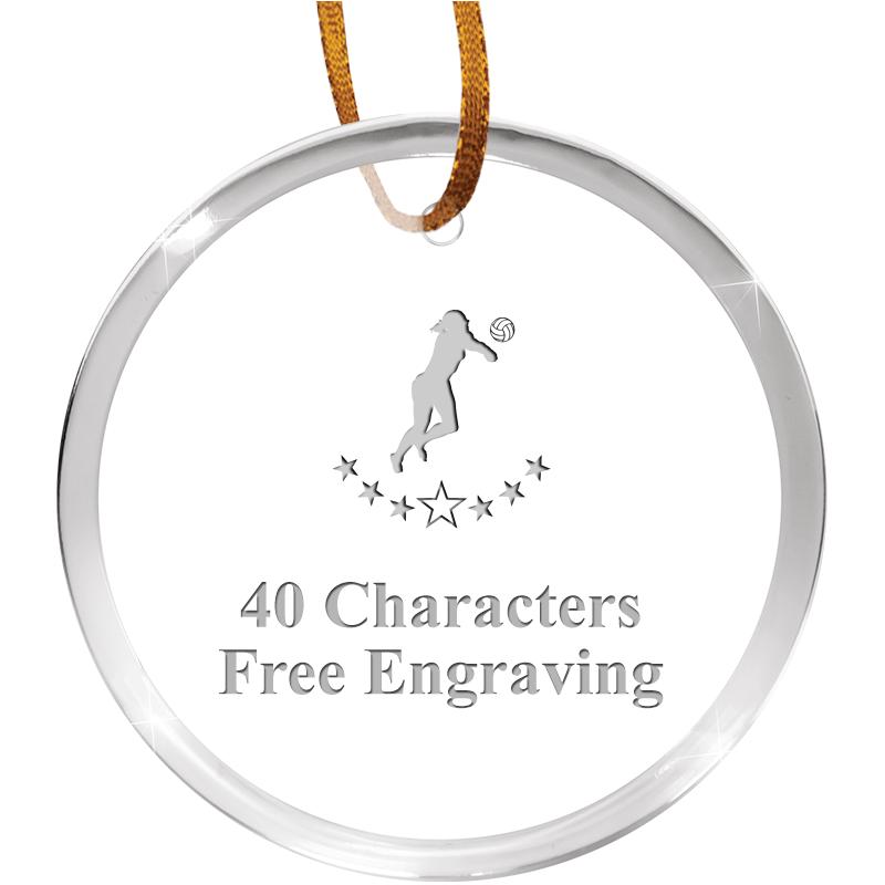 3 1/4" ROUND ACRYLIC ORNAMENT