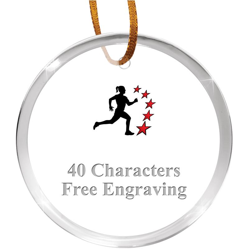 3 1/4" ROUND ACRYLIC ORNAMENT