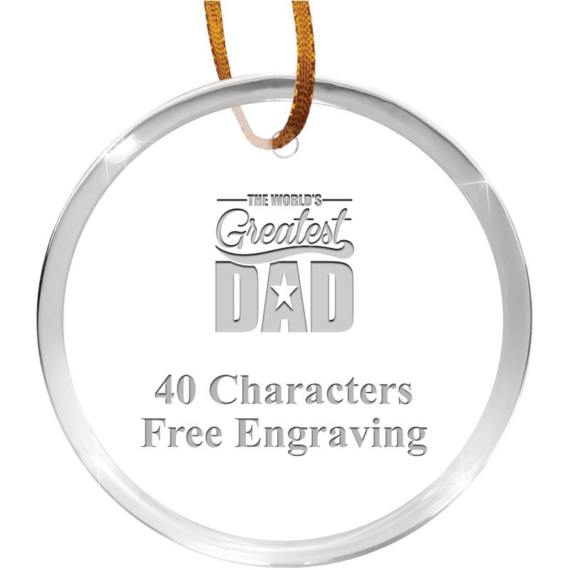 3 1/4" ROUND ACRYLIC ORNAMENT