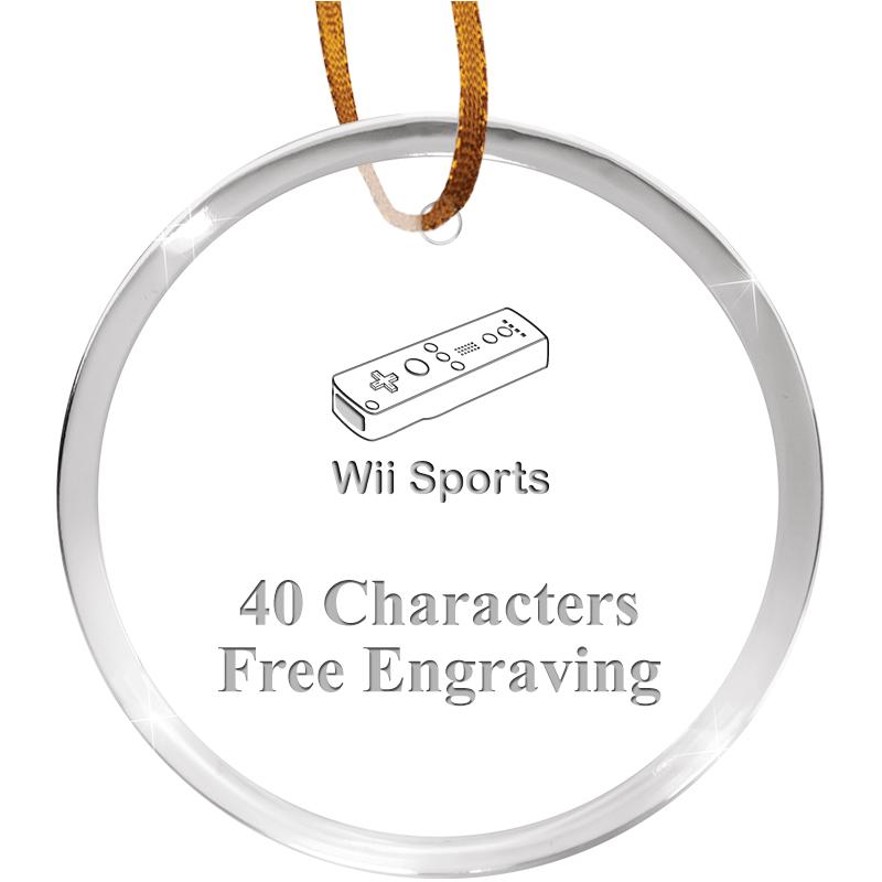 3 1/4" ROUND ACRYLIC ORNAMENT