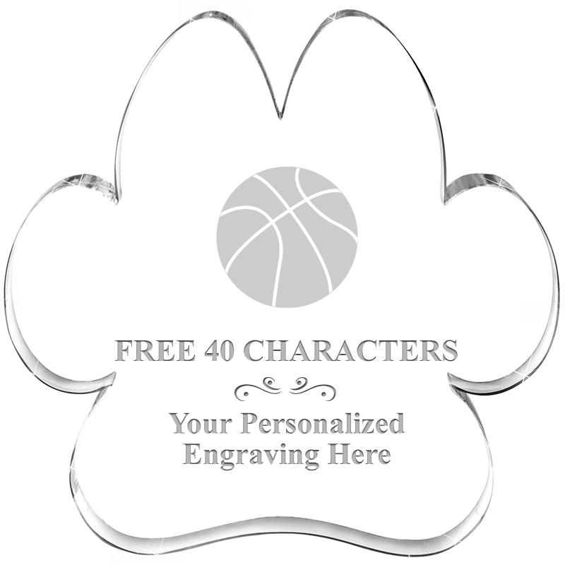 5.8" PAW PRINT ACRYLIC