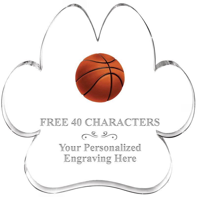 5.8" PAW PRINT ACRYLIC