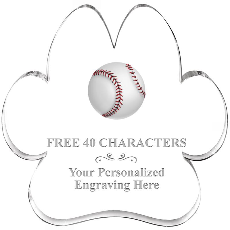 5.8" PAW PRINT ACRYLIC