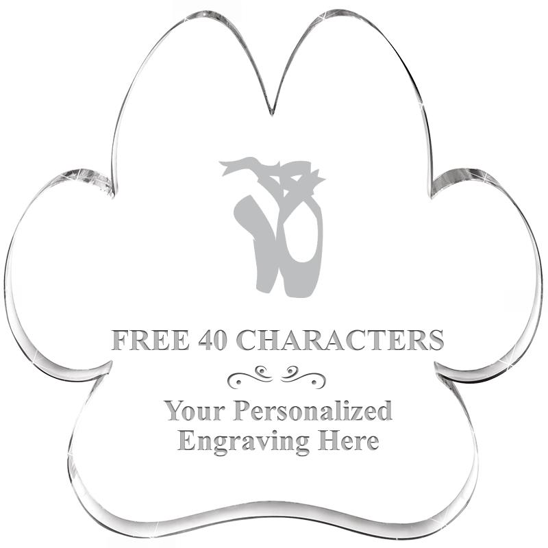 5.8" PAW PRINT ACRYLIC