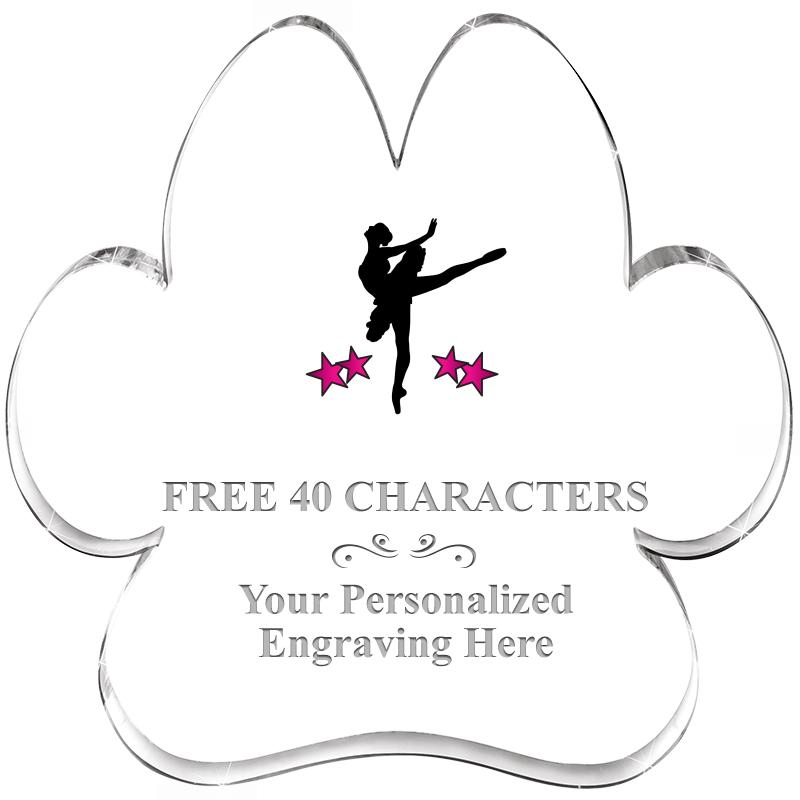 5.8" PAW PRINT ACRYLIC