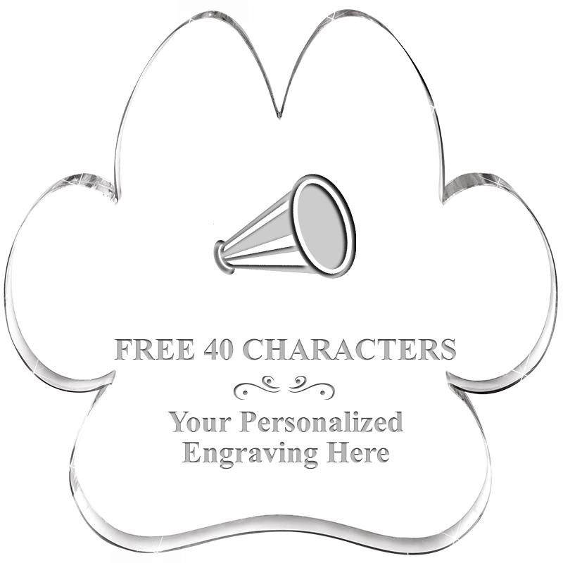 5.8" PAW PRINT ACRYLIC