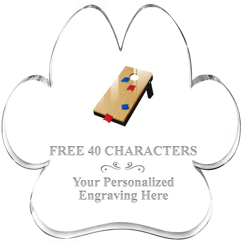 5.8" PAW PRINT ACRYLIC