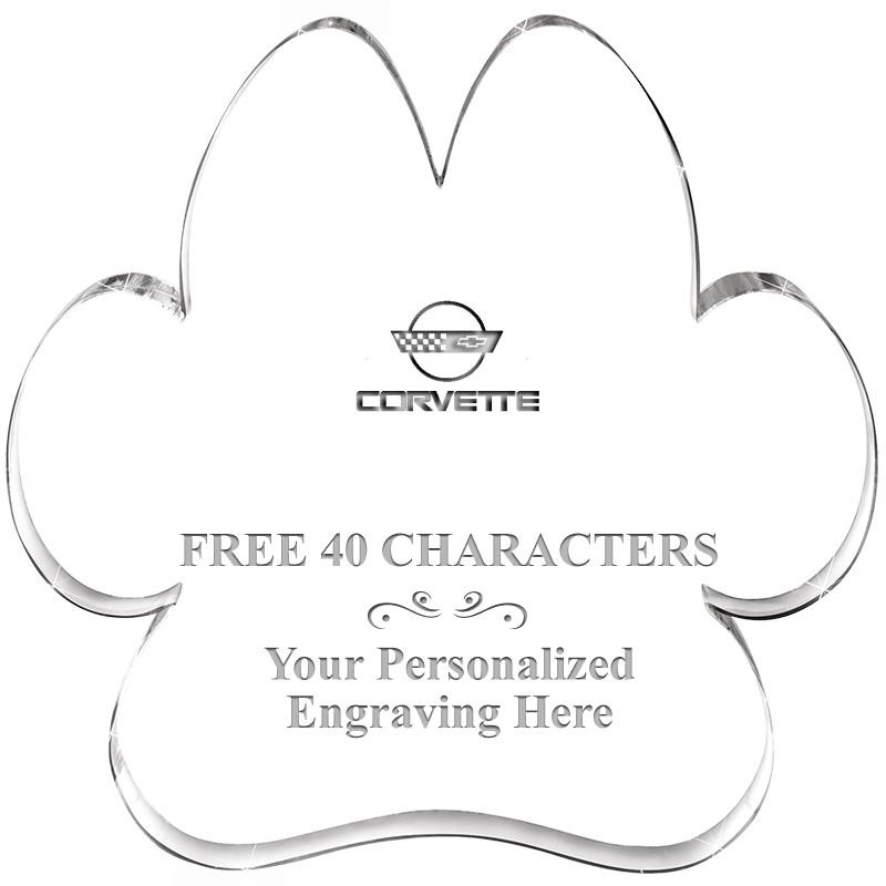 5.8" PAW PRINT ACRYLIC