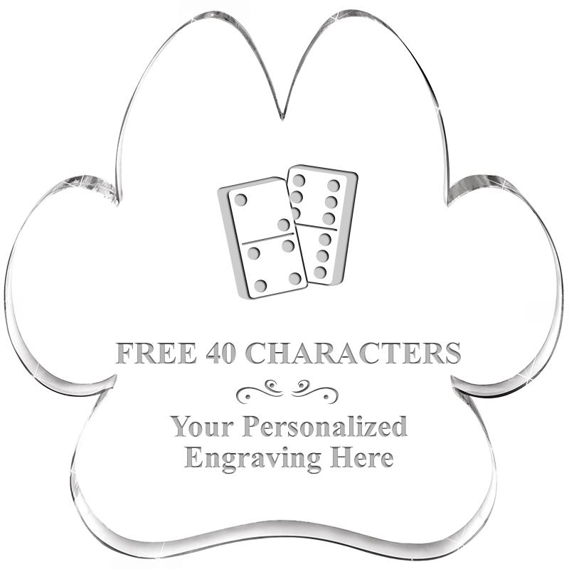 5.8" PAW PRINT ACRYLIC