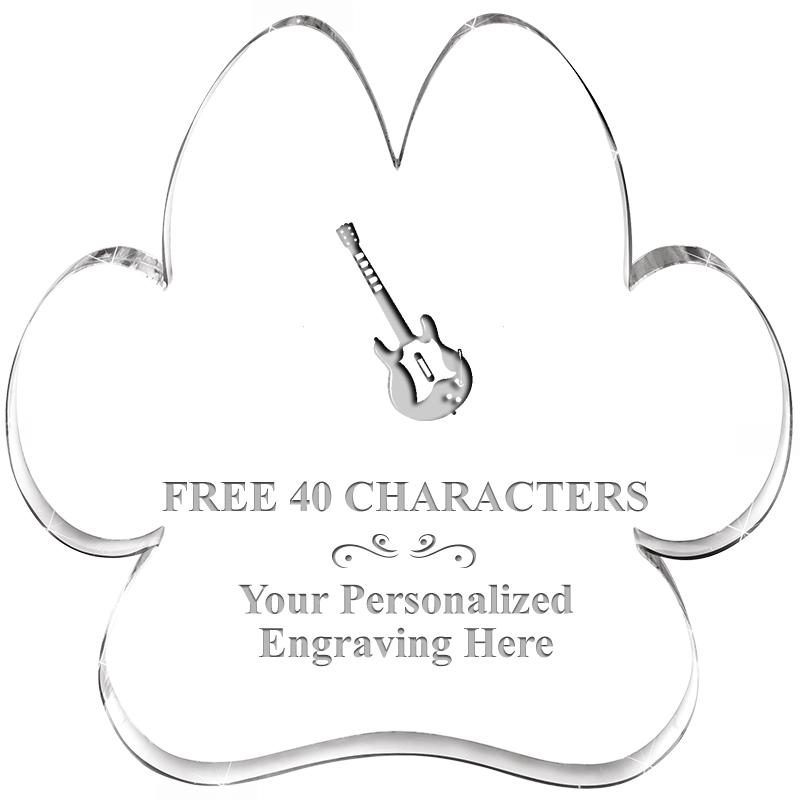 5.8" PAW PRINT ACRYLIC