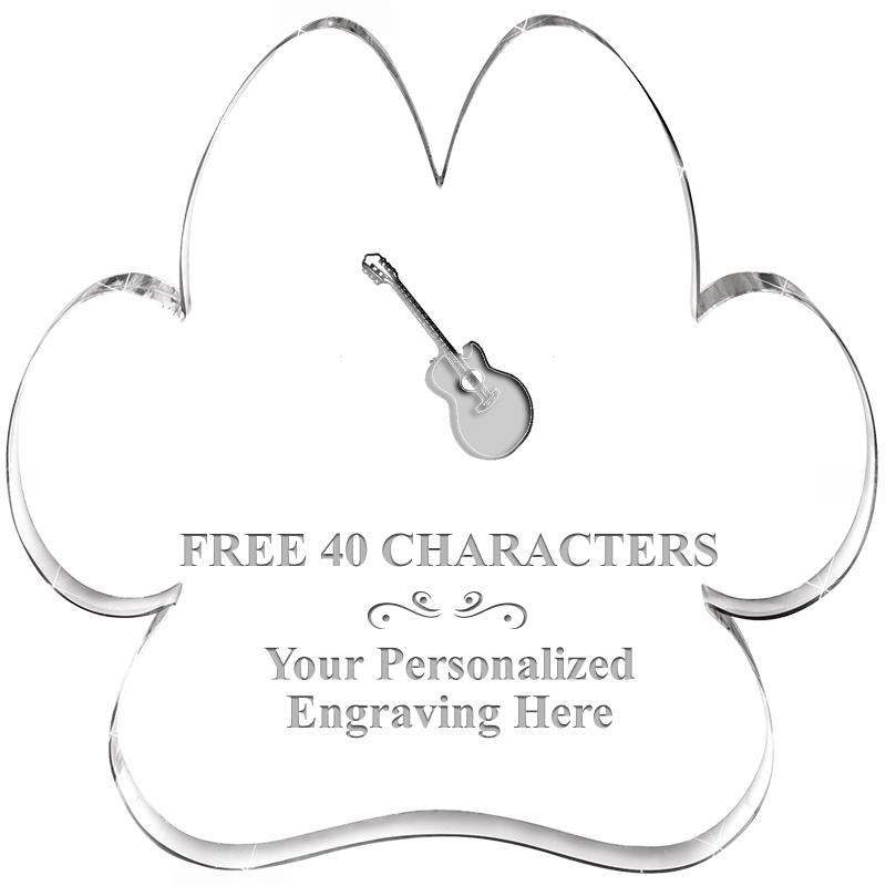 5.8" PAW PRINT ACRYLIC