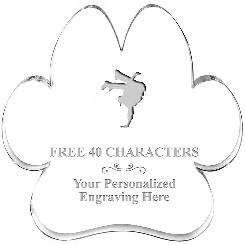 5.8" PAW PRINT ACRYLIC