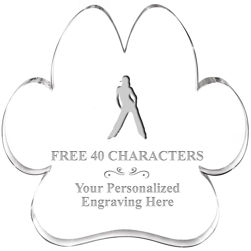 5.8" PAW PRINT ACRYLIC