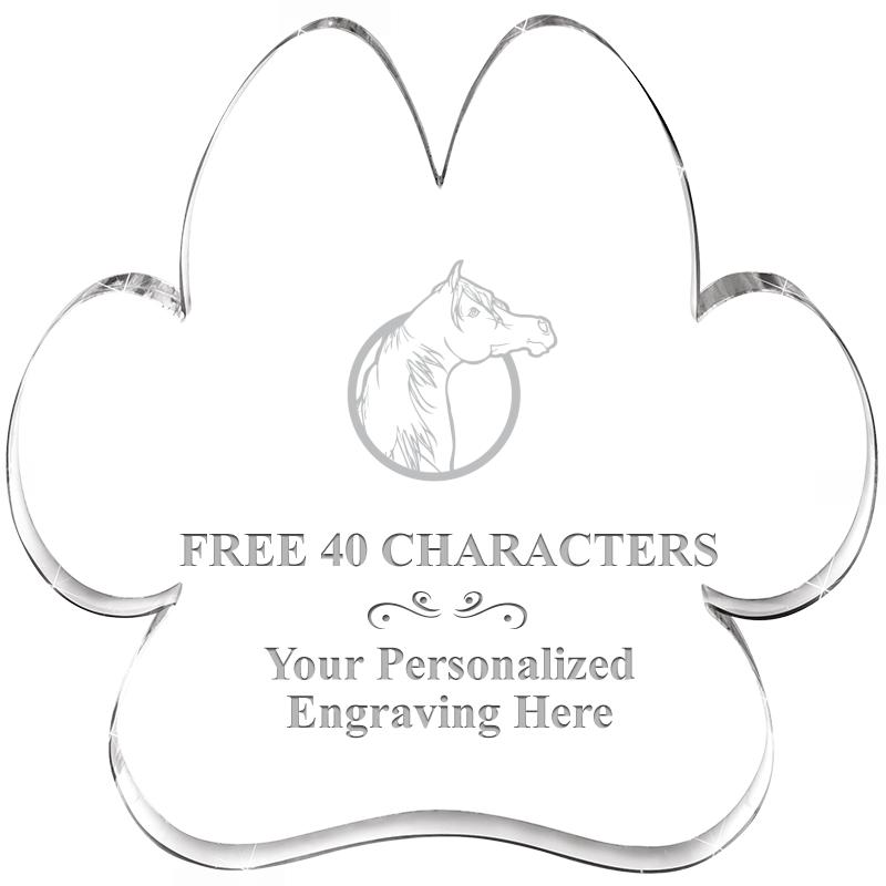 5.8" PAW PRINT ACRYLIC