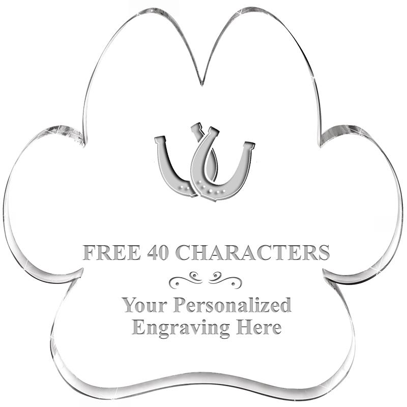 5.8" PAW PRINT ACRYLIC