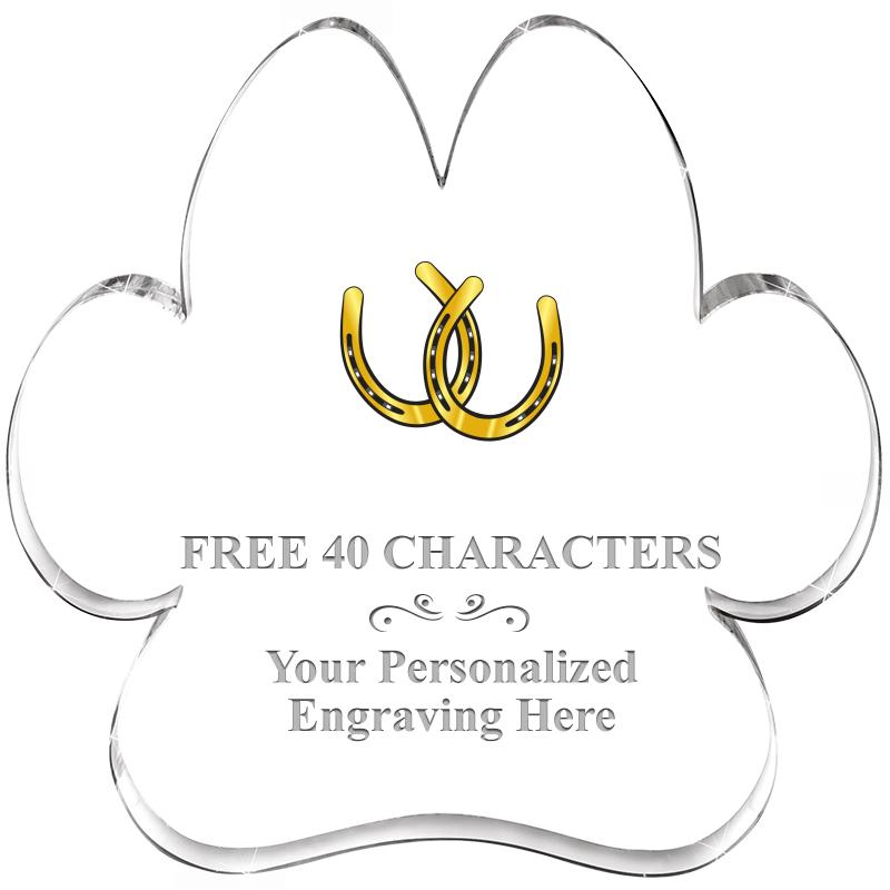 5.8" PAW PRINT ACRYLIC