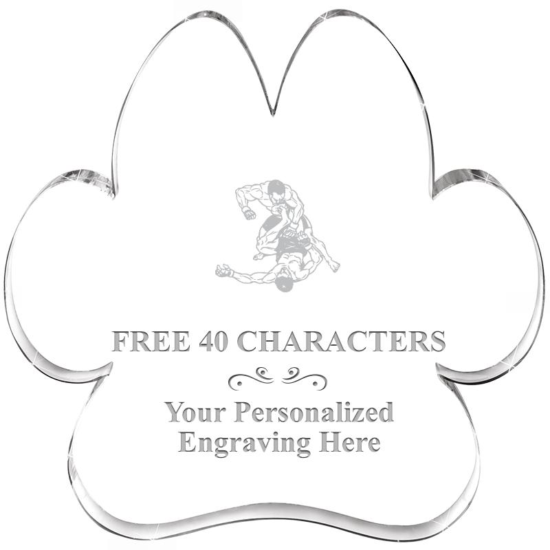 5.8" PAW PRINT ACRYLIC