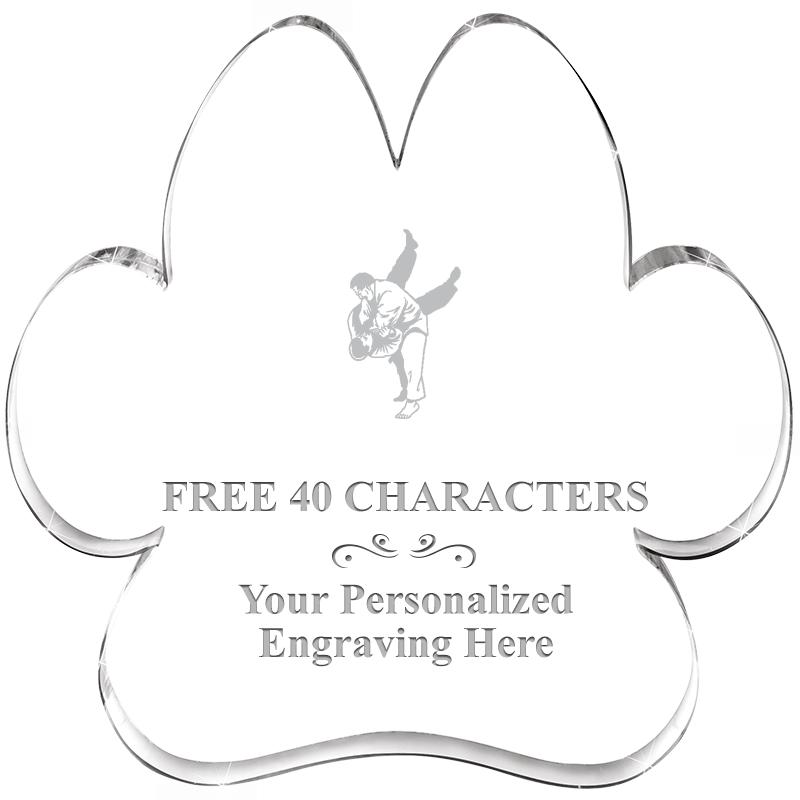 5.8" PAW PRINT ACRYLIC