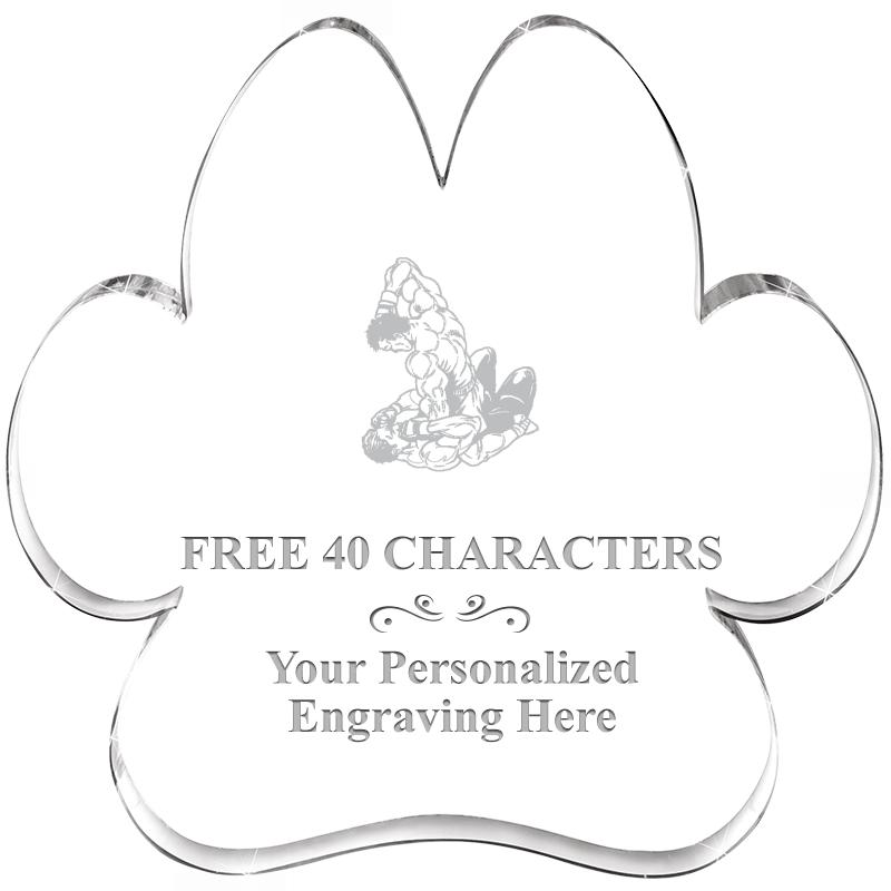 5.8" PAW PRINT ACRYLIC