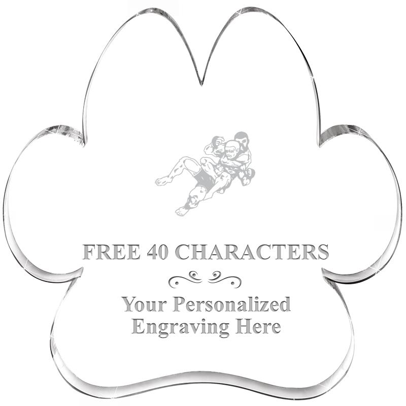 5.8" PAW PRINT ACRYLIC