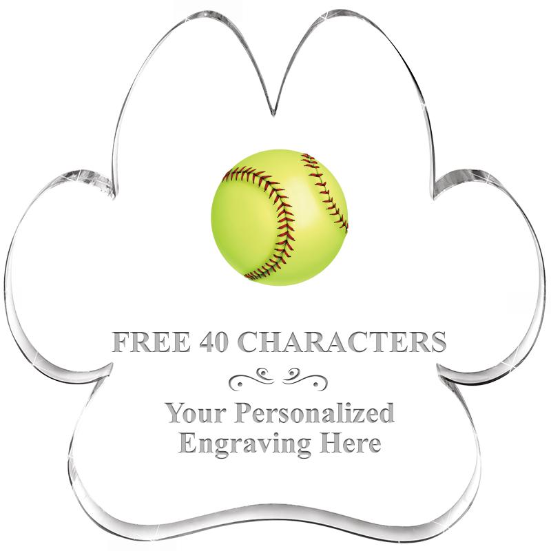 5.8" PAW PRINT ACRYLIC