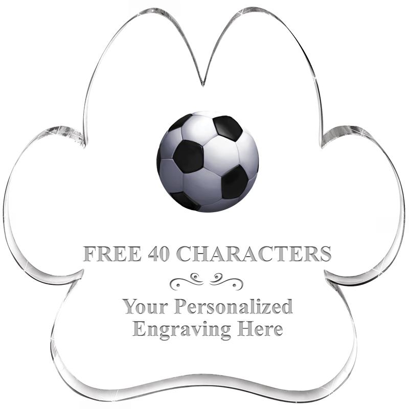 5.8" PAW PRINT ACRYLIC