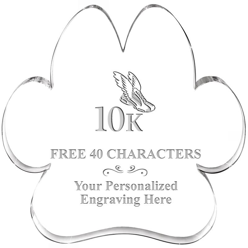 5.8" PAW PRINT ACRYLIC