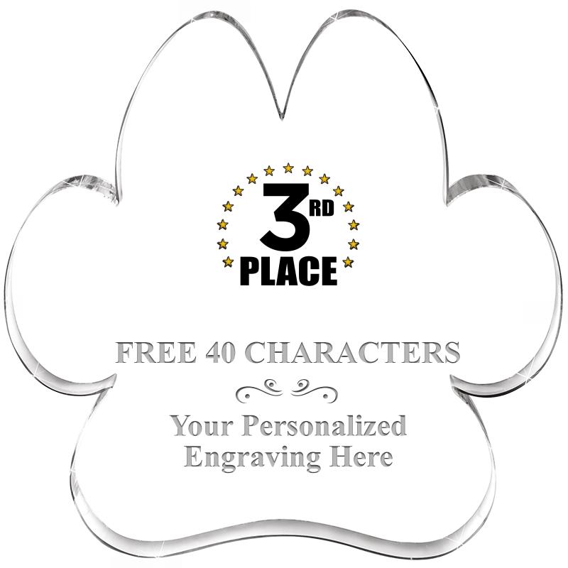 5.8" PAW PRINT ACRYLIC