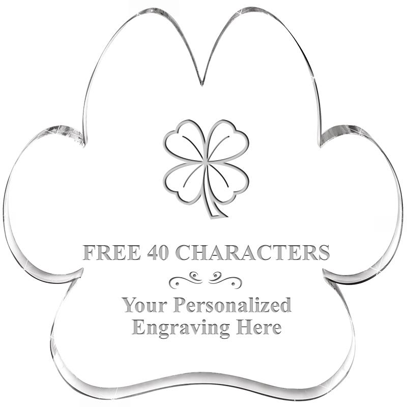 5.8" PAW PRINT ACRYLIC