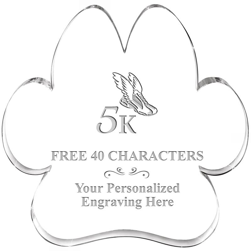 5.8" PAW PRINT ACRYLIC