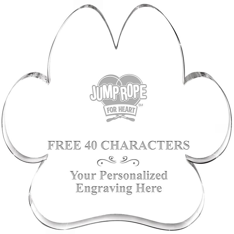 5.8" PAW PRINT ACRYLIC