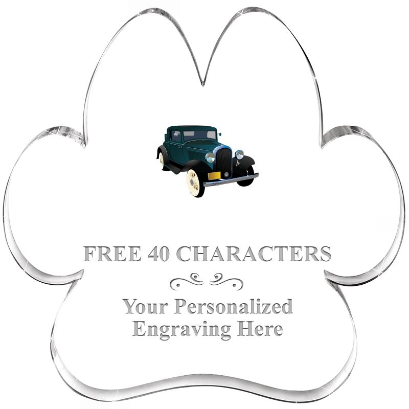 5.8" PAW PRINT ACRYLIC