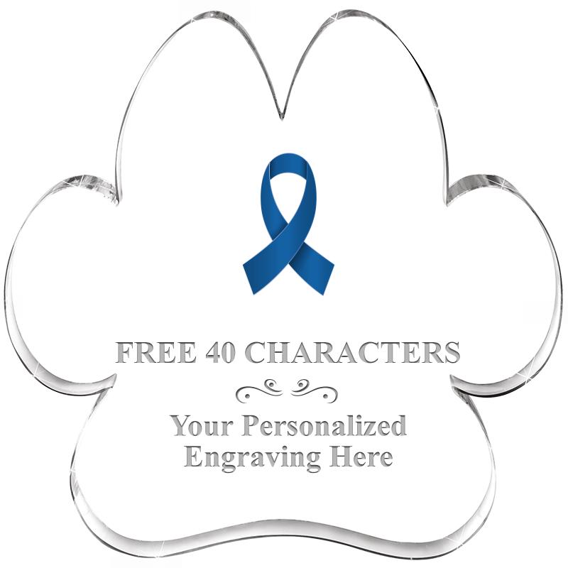 5.8" PAW PRINT ACRYLIC