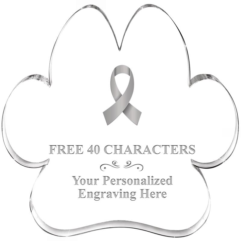 5.8" PAW PRINT ACRYLIC