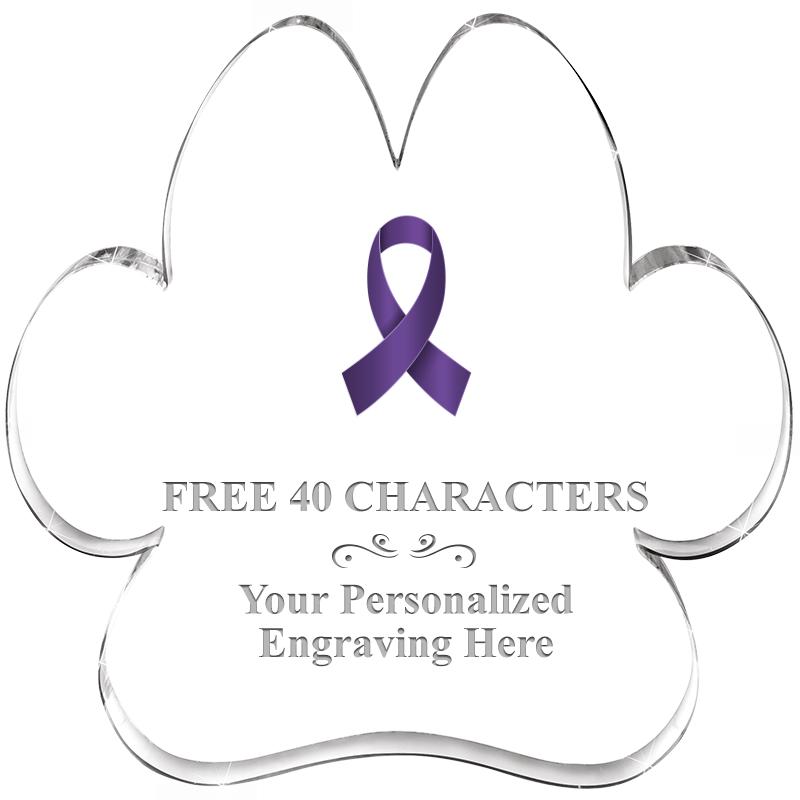 5.8" PAW PRINT ACRYLIC