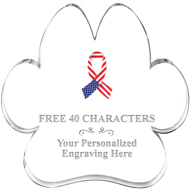 5.8" PAW PRINT ACRYLIC