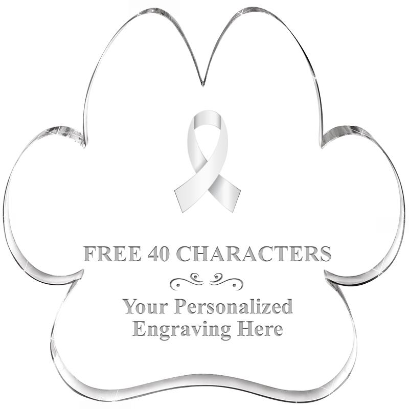 5.8" PAW PRINT ACRYLIC